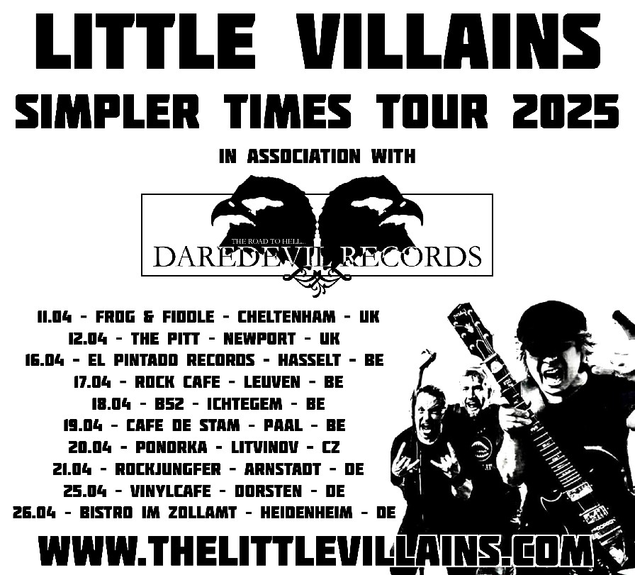 Little Villains Simpler Times Tour 2025 Daredevil Records